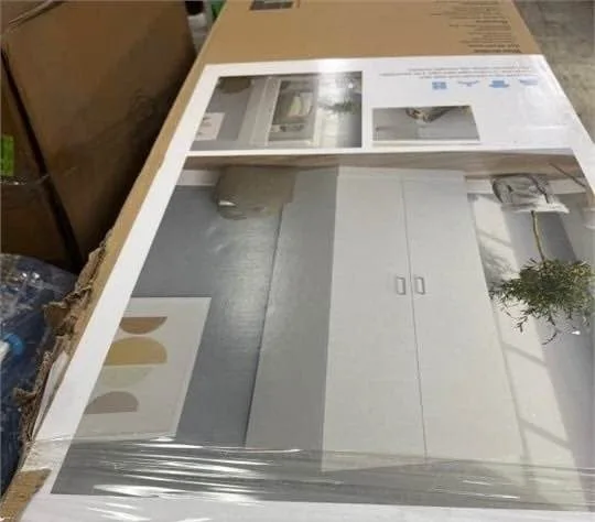 Brand New White Two Door Wardrobe image indicator(5)