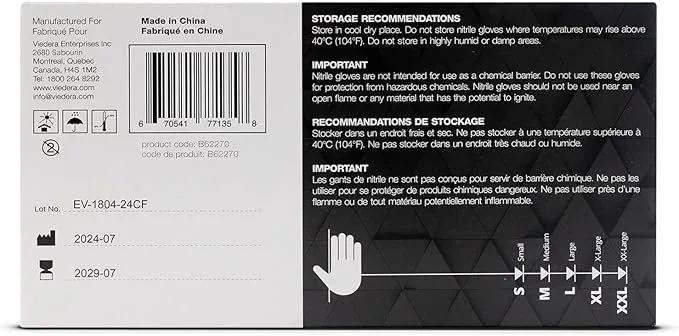 Black Nitrile Gloves, Medium, 100-pc #Cleanout image indicator(2)