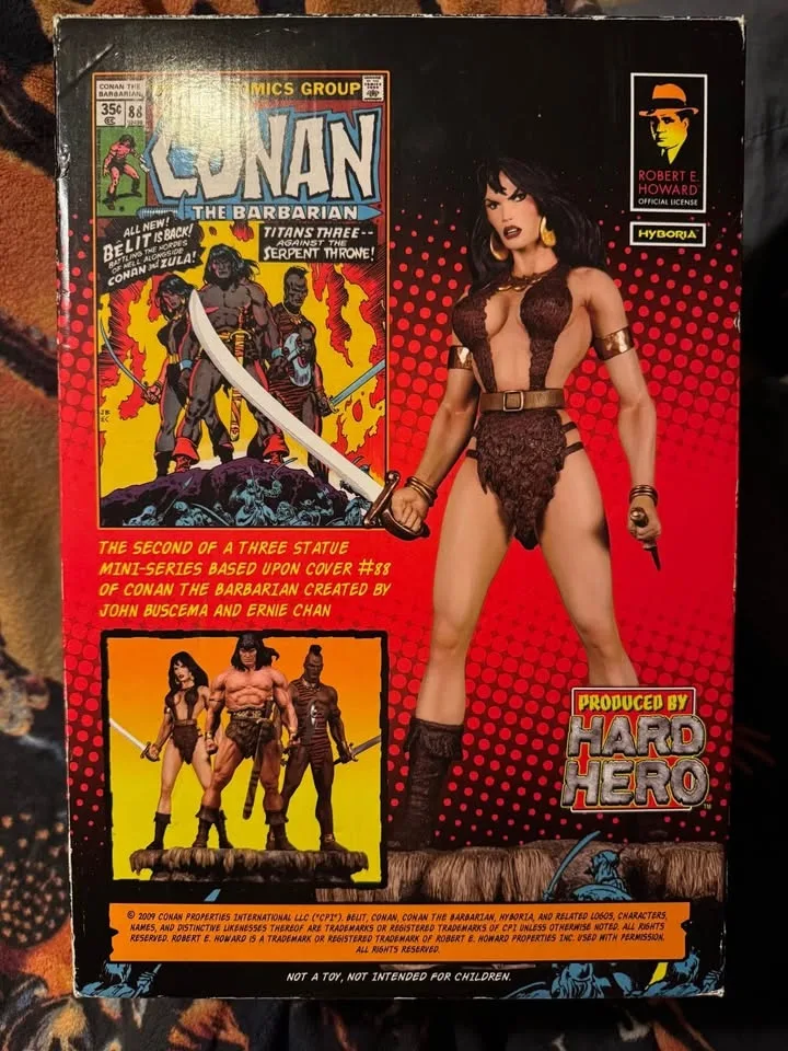 Rare Hard Hero BELIT Conan Statue 13.5" Amazing! image indicator(5)