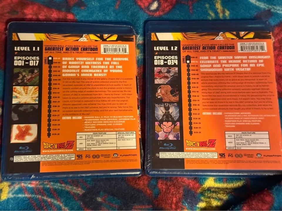 Dragonball Z Blu-Ray level 1.1 & 1.2. 34 episodes! New! image indicator(4)