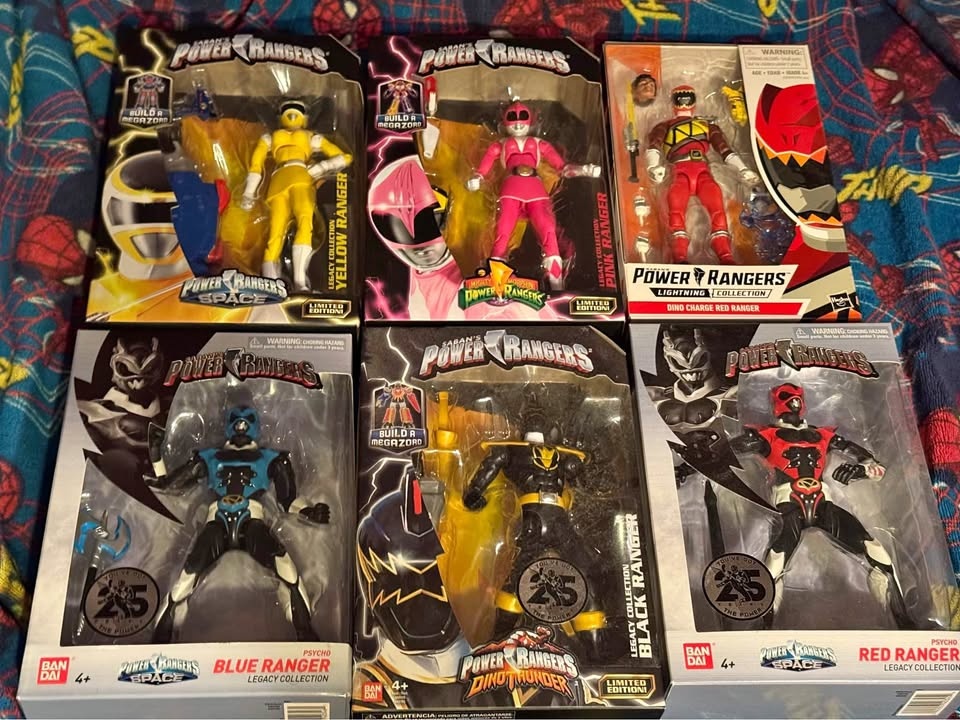 Six Power Rangers figures! New! Sealed! All for $80