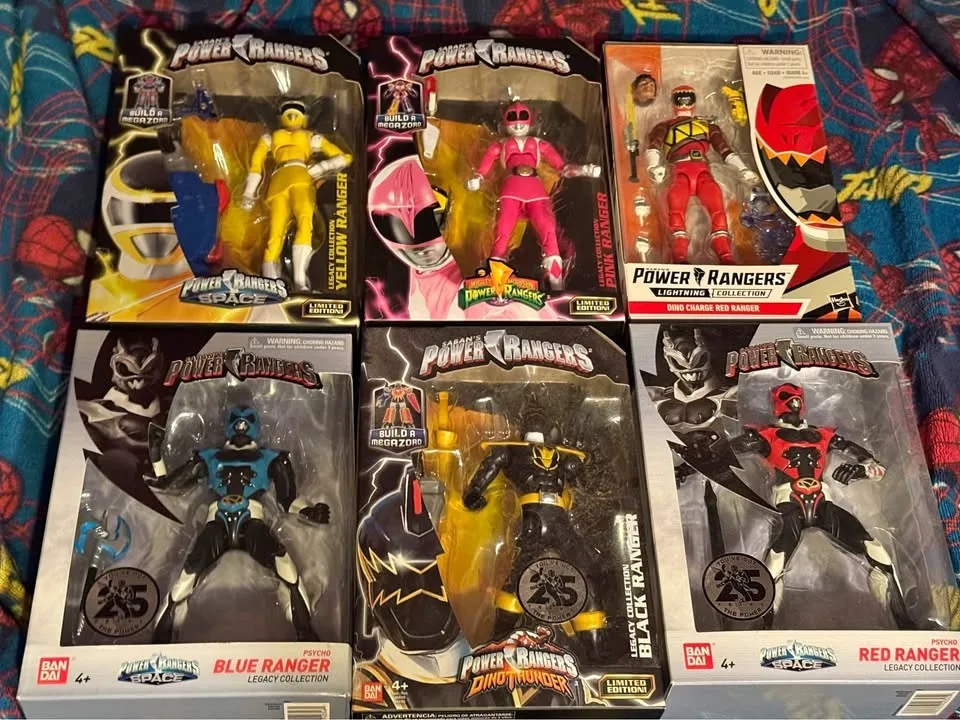 Six Power Rangers figures! New! Sealed! All for $80