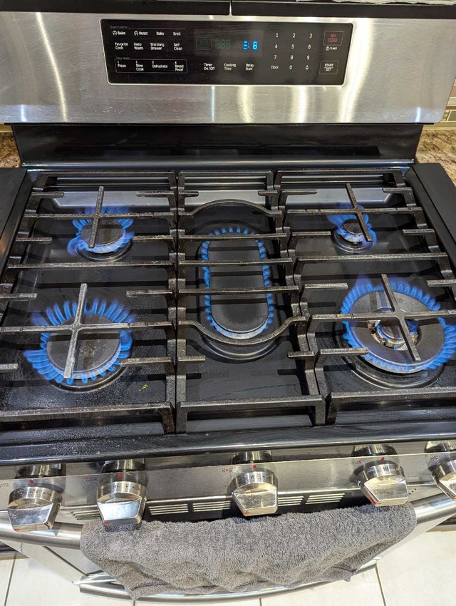 Samsung Gas Stove, Convection Oven With Warming Drawer - photo 2