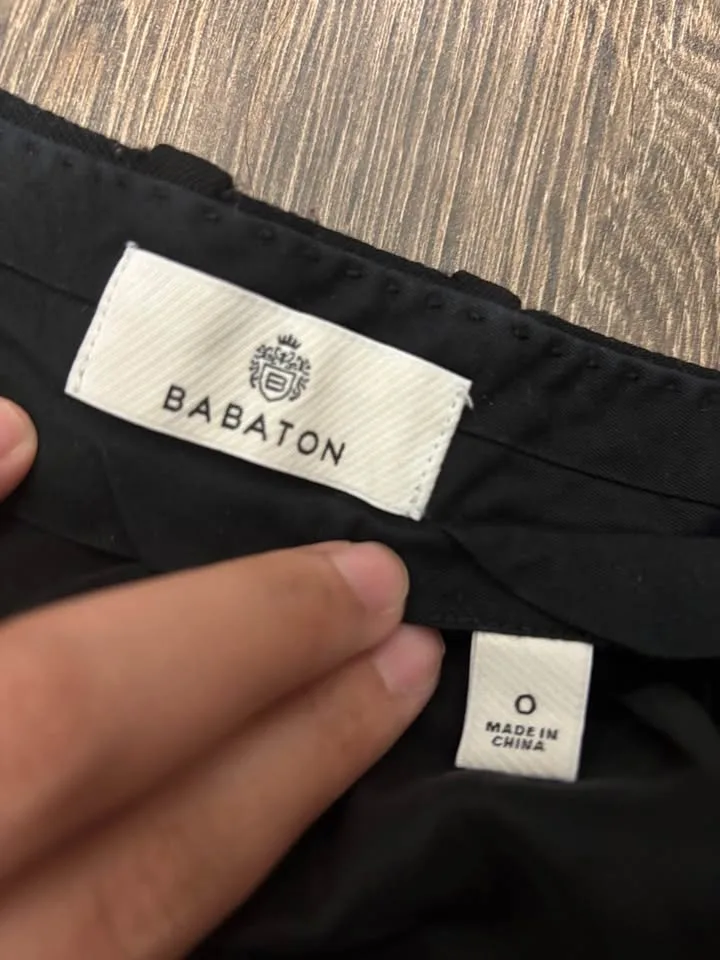 Aritzia babaton black slacks/pants size 0 image indicator(2)