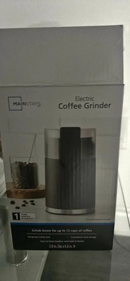 Mainstays Electric Coffee Grinder – Quick & Easy Grinding!