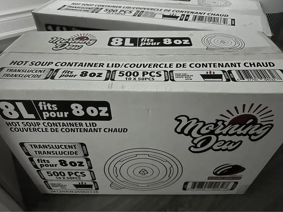 BULK LOT - Commercial Grade Disposable Soup Containers & Spoons image indicator(3)