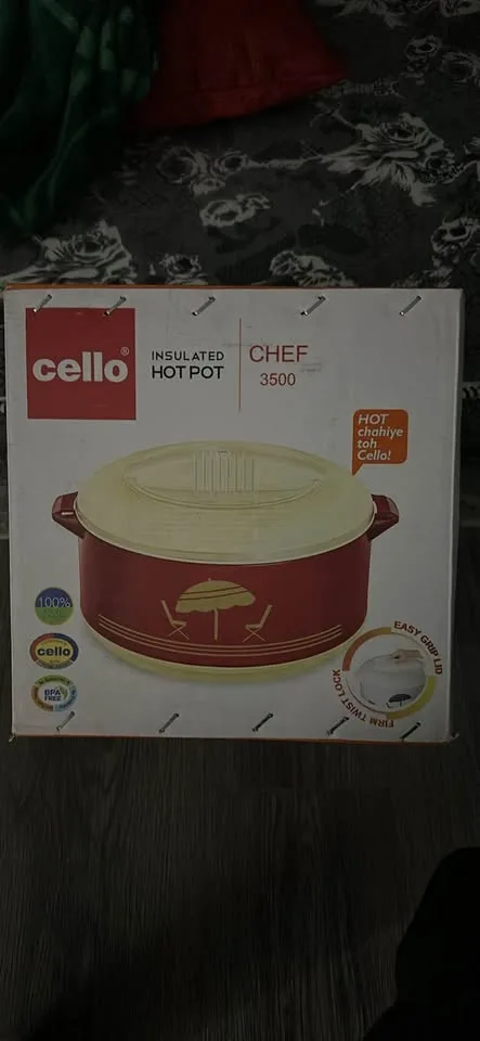 Brand New Cello Hotpot 3500ml – Keep Your Food Hot & Fresh! image indicator(4)