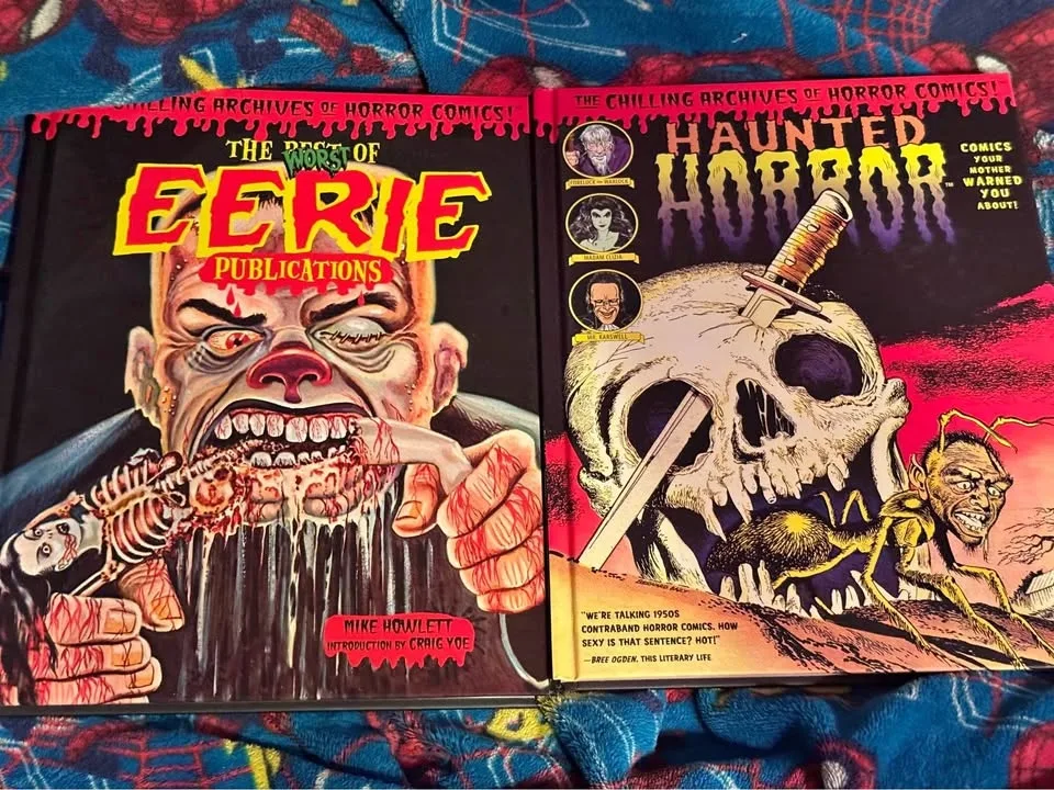 The Worst of Errie and Haunted Horror chilling archives books. E