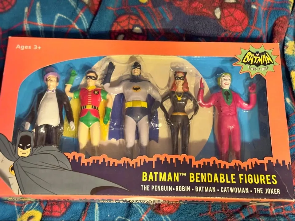 Batman’66 Bendable Figures. New!! Great Gift!