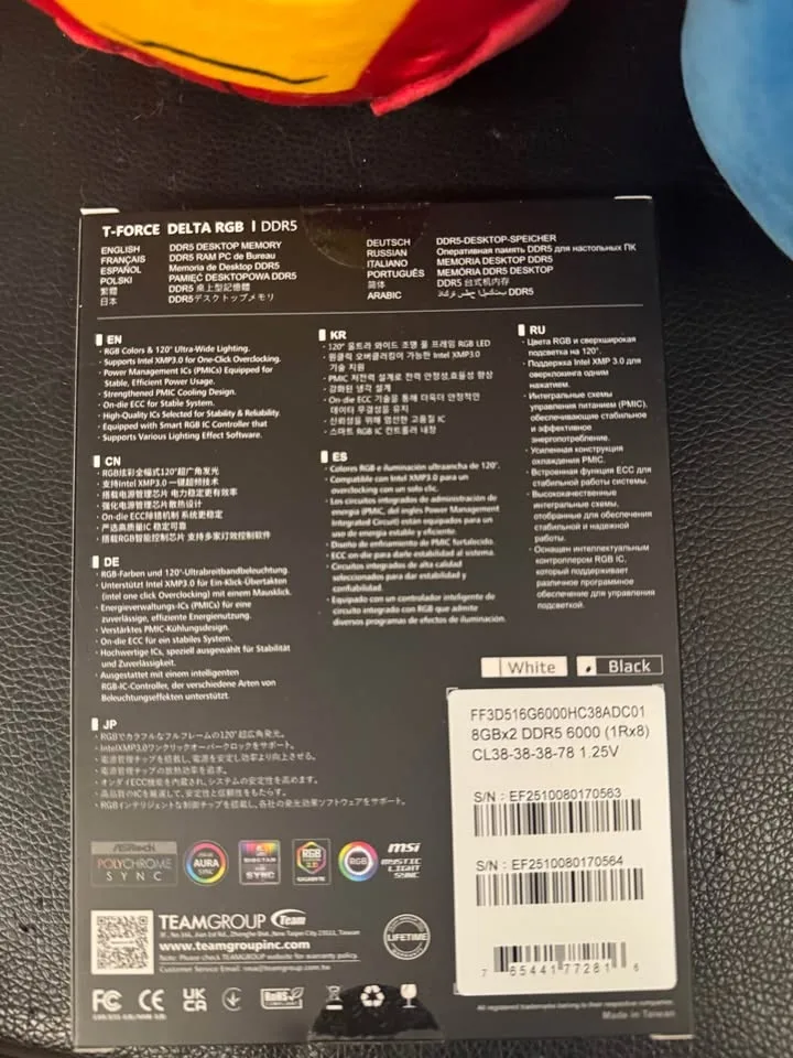 Team Group 16GB DDR5 6000MHz PC RAM image indicator(3)