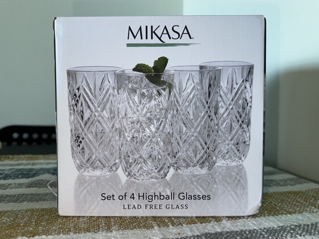 Mikasa Highball Glass Set (4 pcs) – Lead-Free Crystal ✨ - photo 2