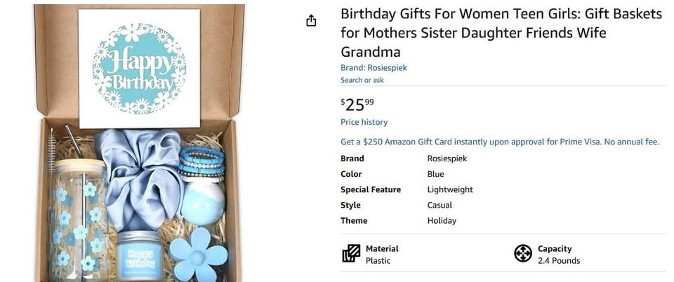 NEW~ Birthday Gift For Women/Girls (Blue) - photo 5
