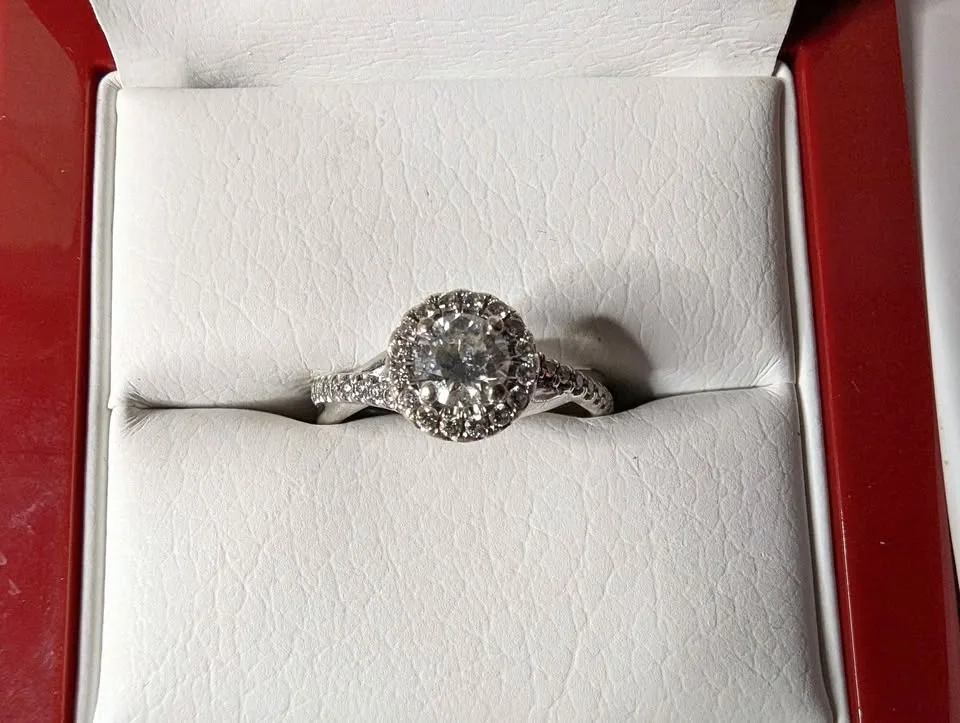 GIA Certified Engagement Ring - James Allen 14K White Gold