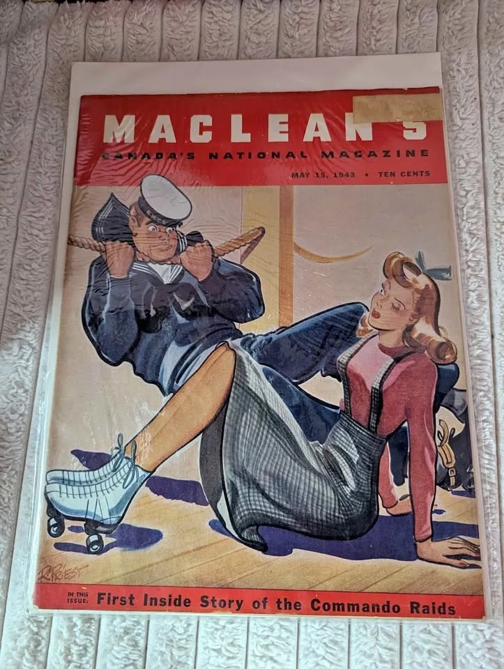 Vintage 1943 Maclean’s Magazine