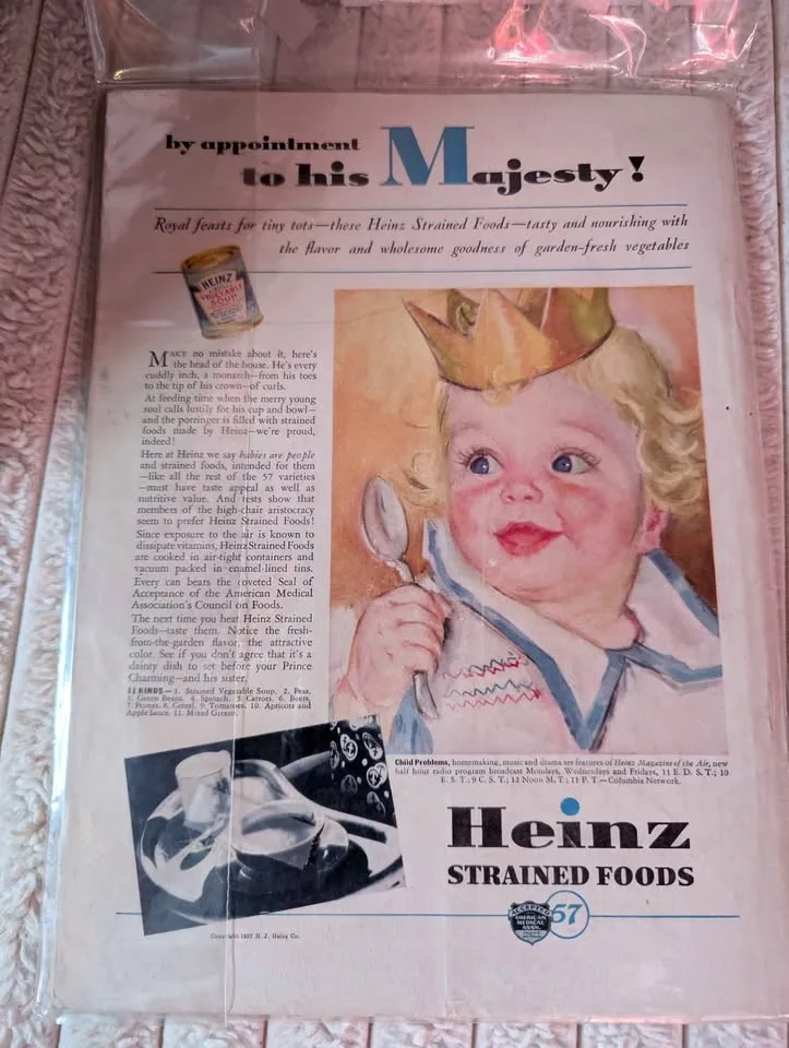1937 Parents’ Magazine – Dionne Quintuplets Heinz Ad image indicator(2)