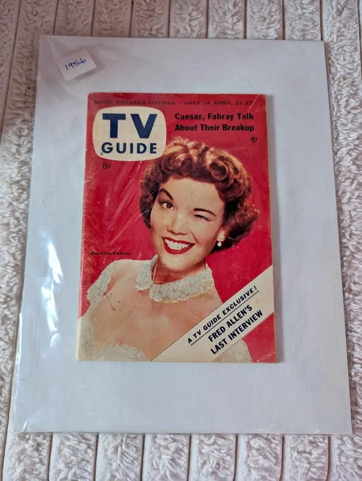 Vintage 1956 TV Guide – Nanette Fabray Cover