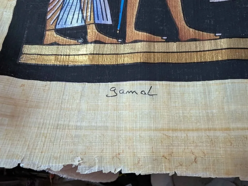 Authentic Large Egyptian Papyrus – “Weighing of the Heart” image indicator(4)