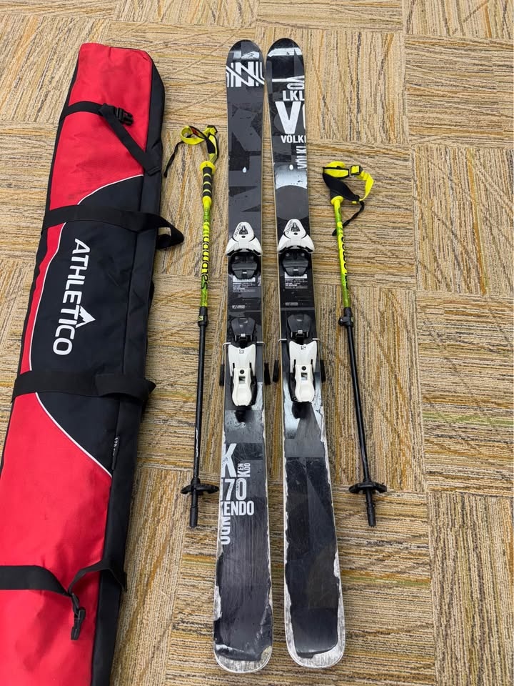 Volkl Kendo 170 cm Skis + Salomon Bindings + Bag - photo 2