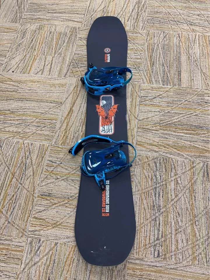 Ride Snowboard 163 cm + Ride Revolt Bindings (Large) – Great Con image indicator(2)
