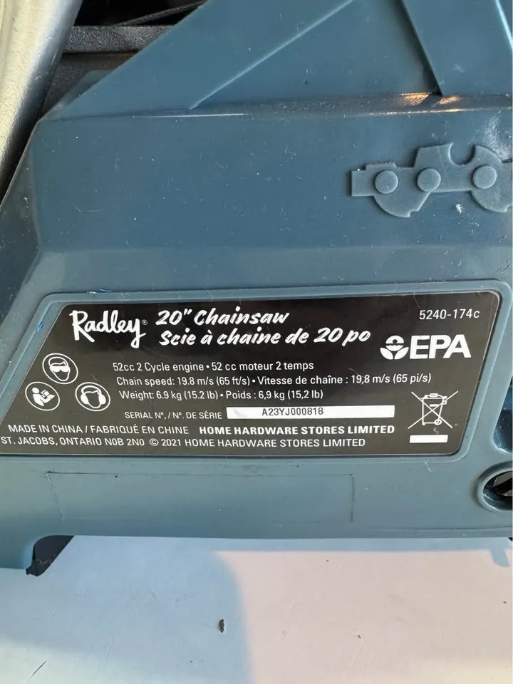 Radley 52cc Gas Chainsaw – Powerhead Only image indicator(5)
