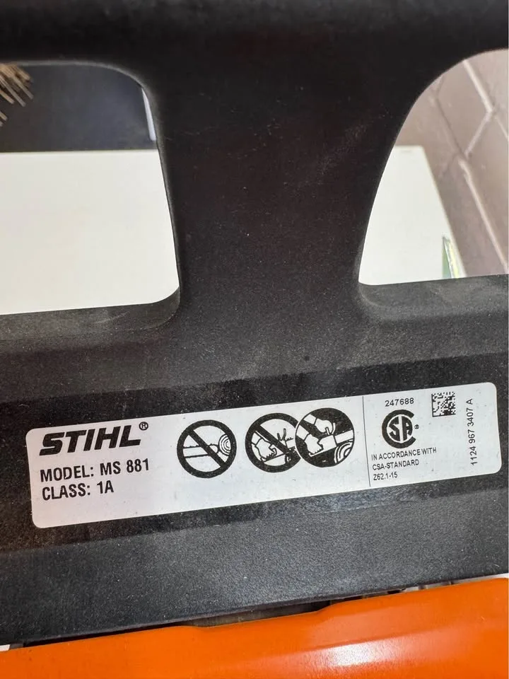 Brand New Stihl MS 881 Magnum (Powerhead Only) image indicator(3)