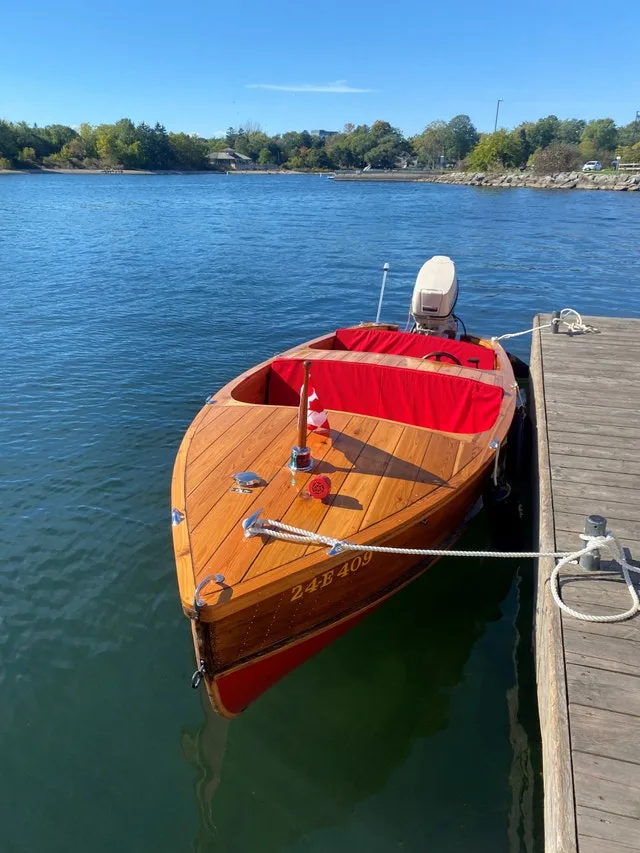 Classic Cedar Boat 16 foot with Motor and Trailer