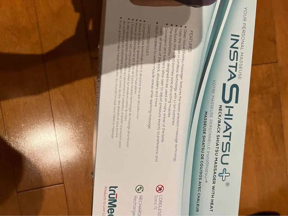 truMedic InstaShiatsu+ Neck & Back Massager w/ Heat image indicator(2)