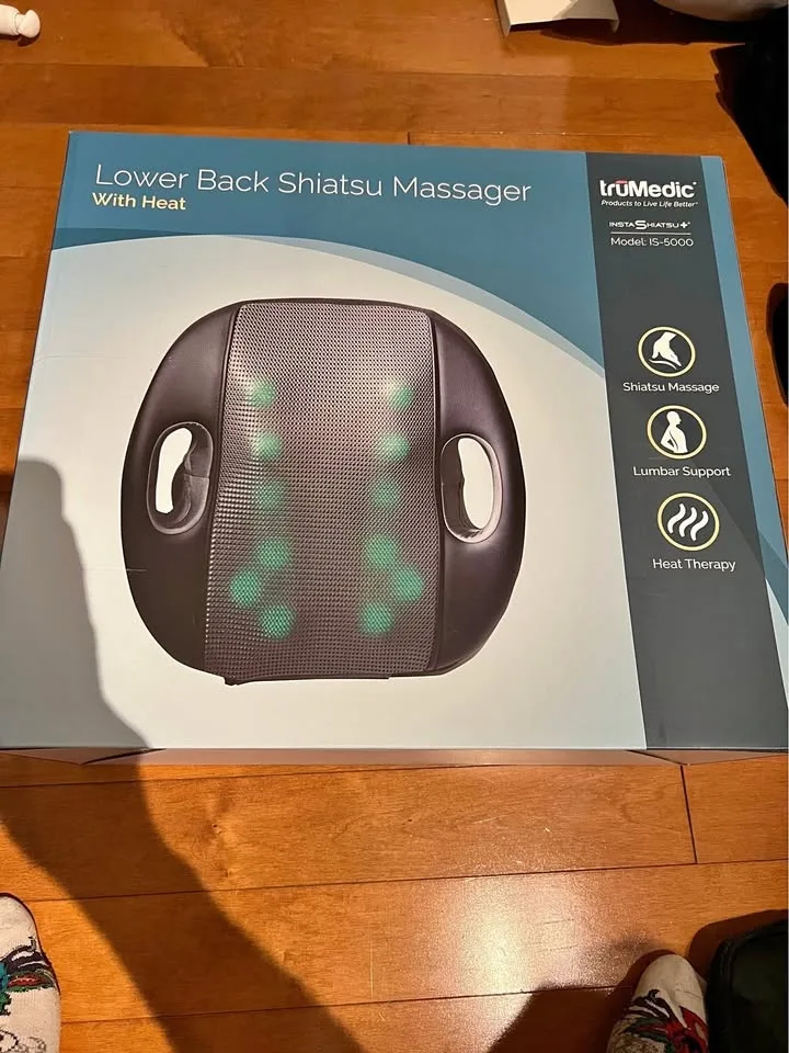 truMedic Lower Back Shiatsu Massager w/ Heat - Xmas Gift!