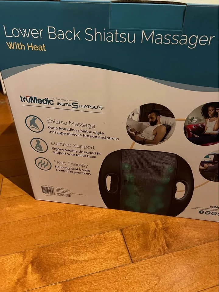 truMedic Lower Back Shiatsu Massager w/ Heat - Xmas Gift! image indicator(3)