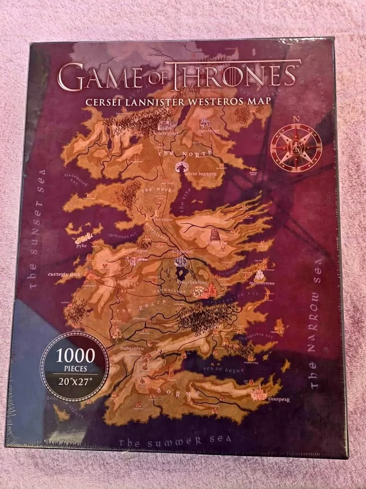 BNIB Game of Thrones 1000 Piece Puzzle Map