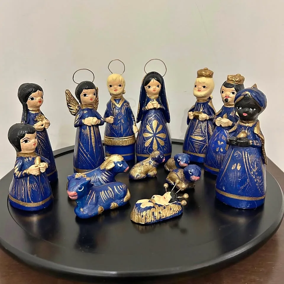 Vintage Tonala Mexican Nativity Set #Cleanout