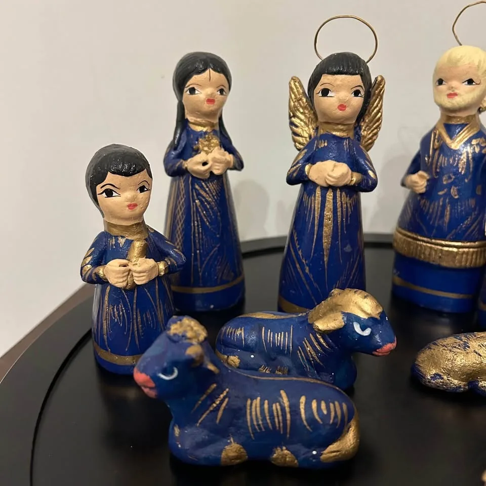 Vintage Tonala Mexican Nativity Set #Cleanout image indicator(2)