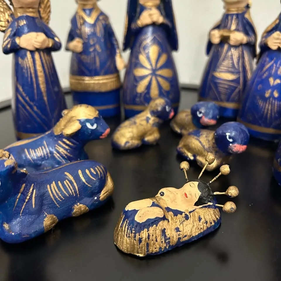 Vintage Tonala Mexican Nativity Set #Cleanout image indicator(5)