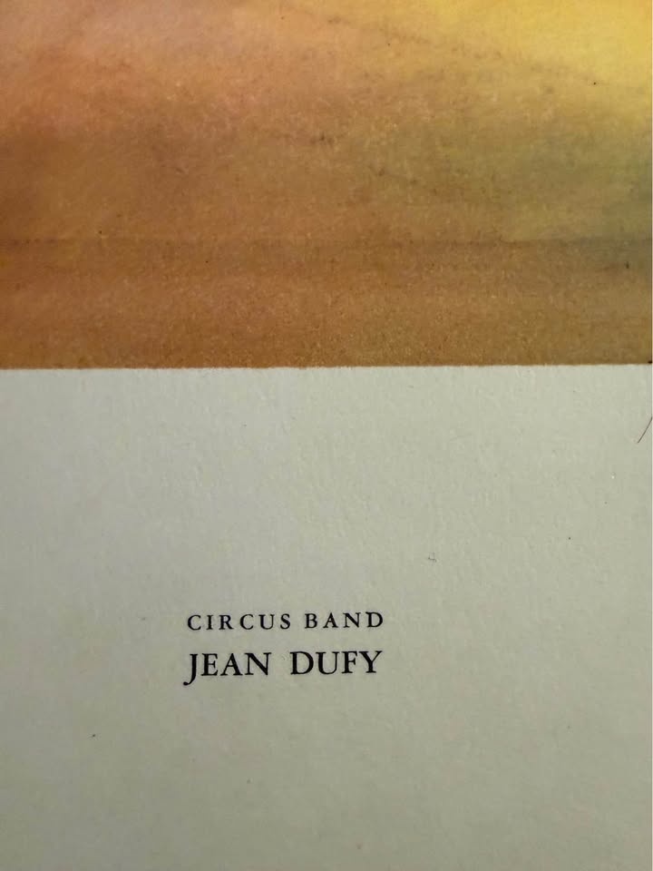 Jean Dufy Vintage Print "Circus Band" 18"×15" 1960's - photo 3