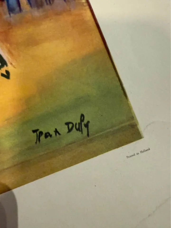 Jean Dufy Vintage Print "Circus Band" 18"×15" 1960's image indicator(4)