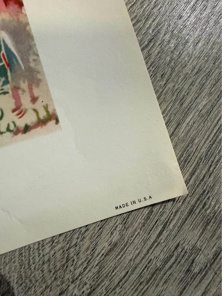 VTG Art Framed Matted "Lapin Agile" By Maurice Utrillo #4 1955 1 image indicator(5)