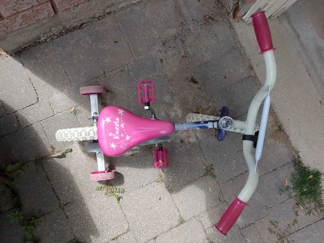 Girls bike with training wheels image indicator(4)