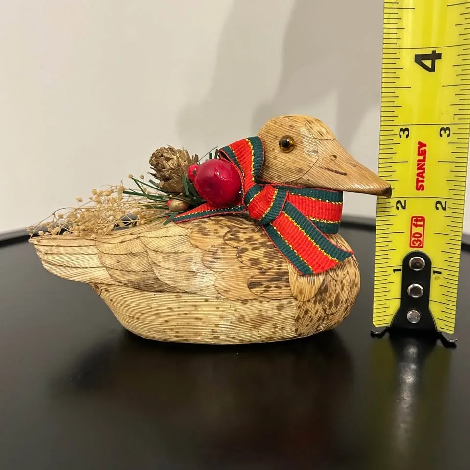 Straw Duck Décor – Vintage Folk Art Duck #Cleanout image indicator(6)