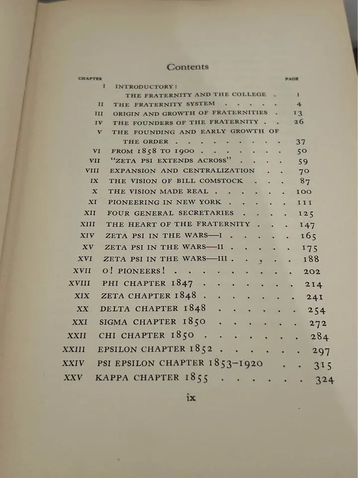 Vintage 1932 “The Story of Zeta Psi” Book #Cleanout image indicator(4)
