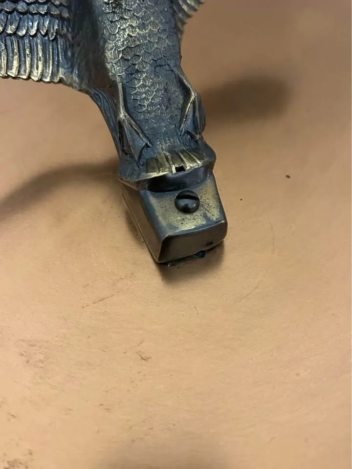 Vintage Brass-Coloured Metal Flying Duck #Cleanout image indicator(8)