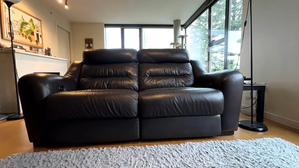 Dark Brown Leather Electric Recliner Sofa image indicator(3)