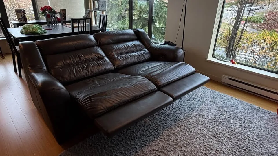 Dark Brown Leather Electric Recliner Sofa image indicator(5)