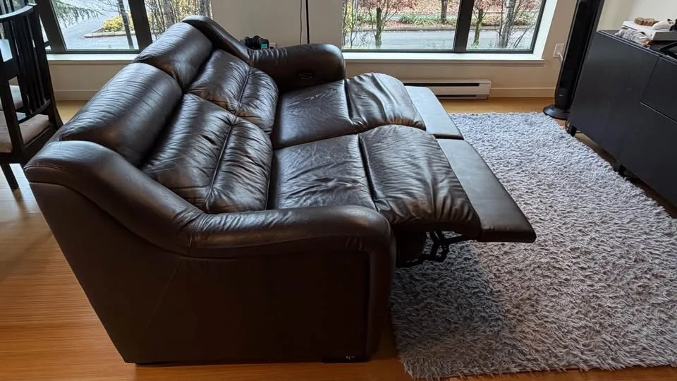 Dark Brown Leather Electric Recliner Sofa image indicator(6)