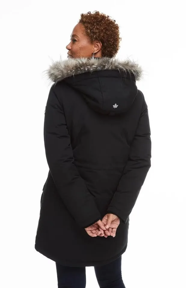 Canadiana Women's Parka Jacket - Black, Small #Cleanout image indicator(2)