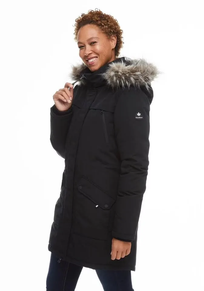 Canadiana Women's Parka Jacket - Black, Small #Cleanout image indicator(3)