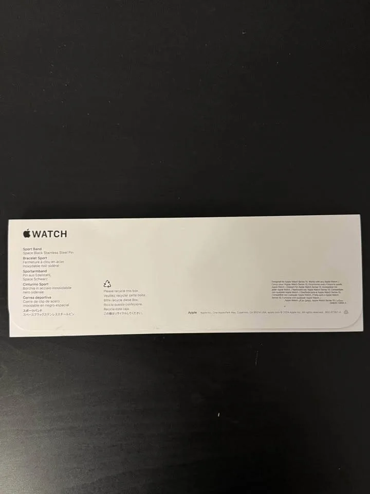 Apple Watch black sport band-46MM size M/L image indicator(2)