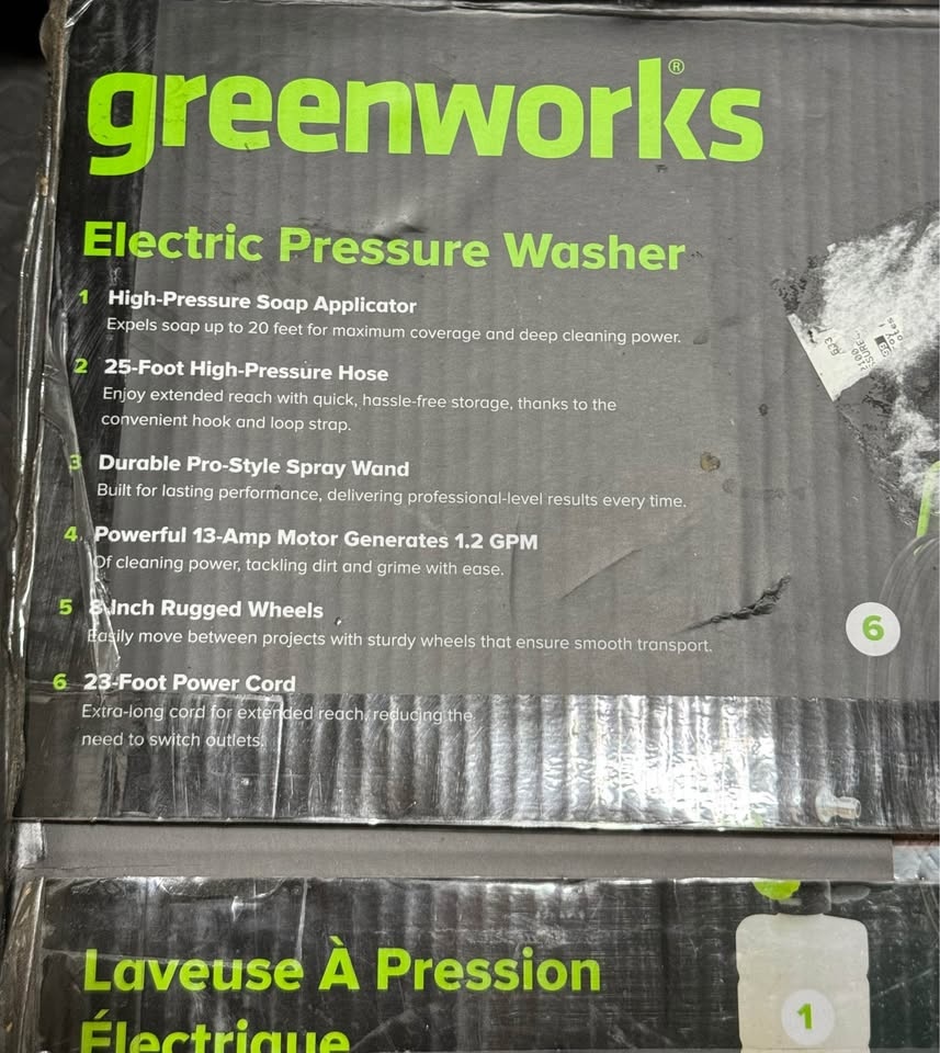 NEW Electric Pressure Washer Greenworks 2100 PSI - photo 3