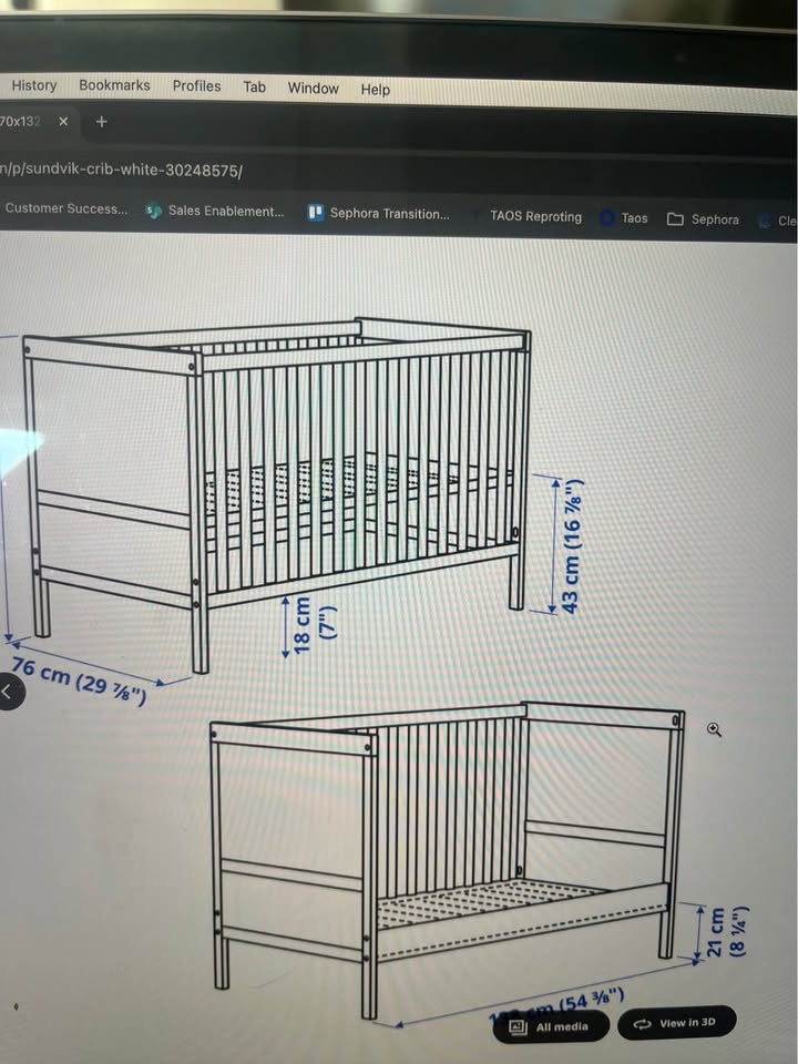 Crib for sale (mattress included) - photo 2