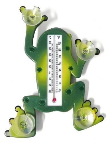 Frog Shape Window Thermometer with Suction Cups Indoor Outdoor - photo 3