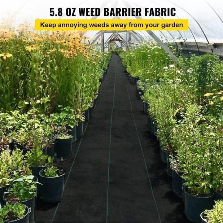 VEVOR Weed Barrier, 3ft x 300ft Heavy Duty Woven - photo 2